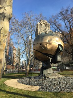 Surviving artwork from WTC in its new home at Battery Park