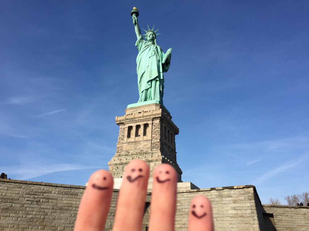 Statue of Liberty group shot