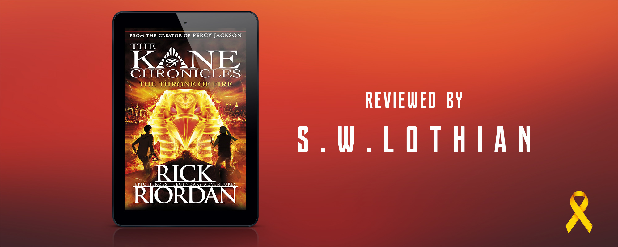 Rick Riordan The Throne of Fire Banner