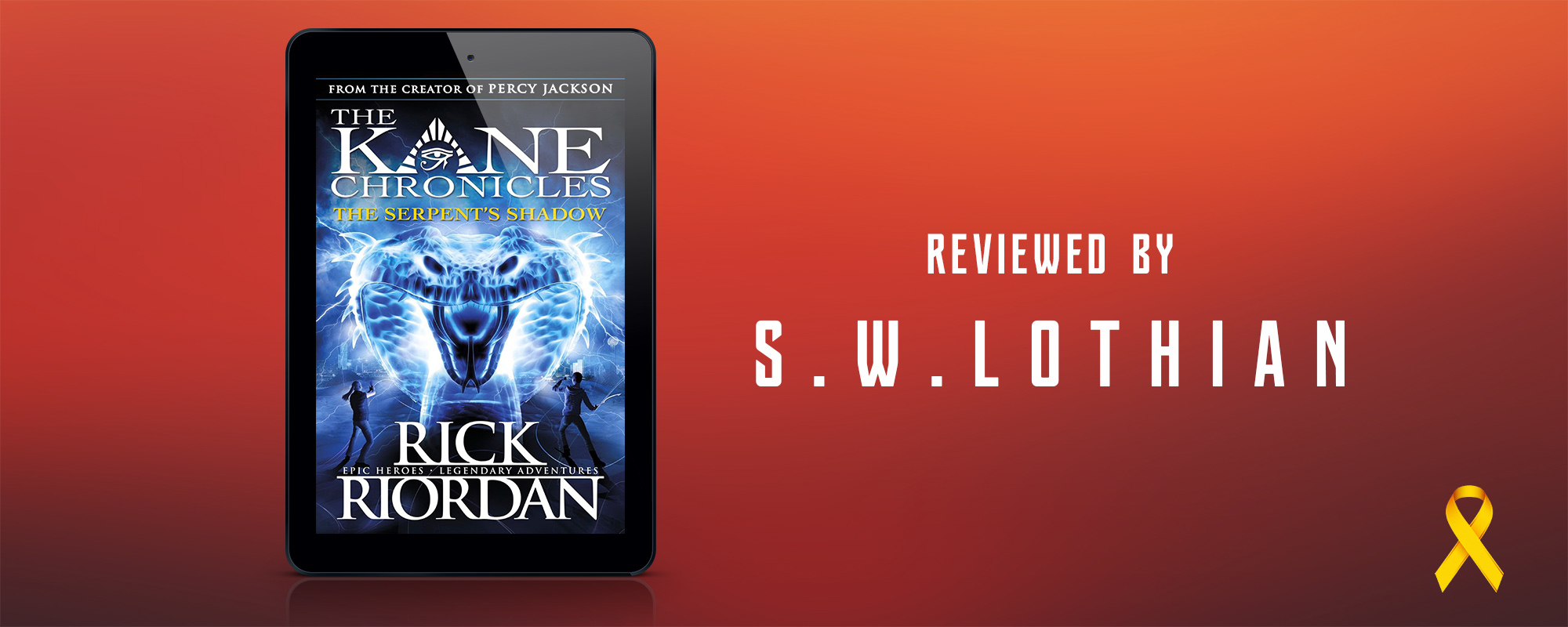 Rick Riordan The Serpent's Shadow Banner